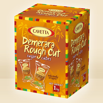 FOLIATED BROWN CANE SUGAR CUBES